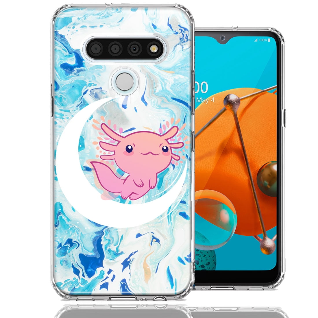 MUNDAZE For LG Stylo 6 Pink Axolotl Moon Mable Design Double Layer Phone Case Cover - Walmart Business Supplies MUNDAZE For LG Stylo 6 Pink Axolotl Moon Mable Design Double Layer Phone Case Cover - Walmart Business Supplies