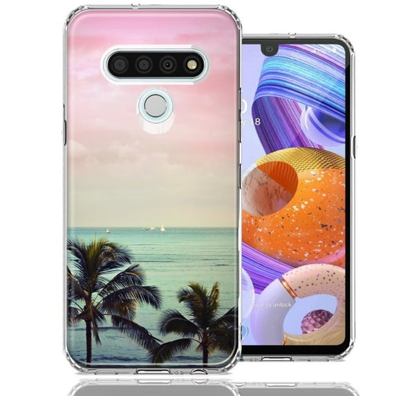 MUNDAZE For LG Stylo 6 Vacation Dreaming Design Double Layer Phone Case Cover