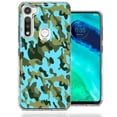 thumbnail image 1 of MUNDAZE For Motorola Moto G Fast Blue Green Camo Design Double Layer Phone Case Cover, 1 of 2