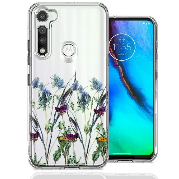 MUNDAZE For Motorola Moto G Fast Country Dried Flowers Design Double Layer Phone Case Cover
