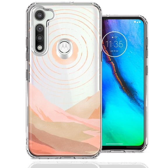 MUNDAZE For Motorola Moto G Fast Desert Mountains Design Double Layer Phone Case Cover