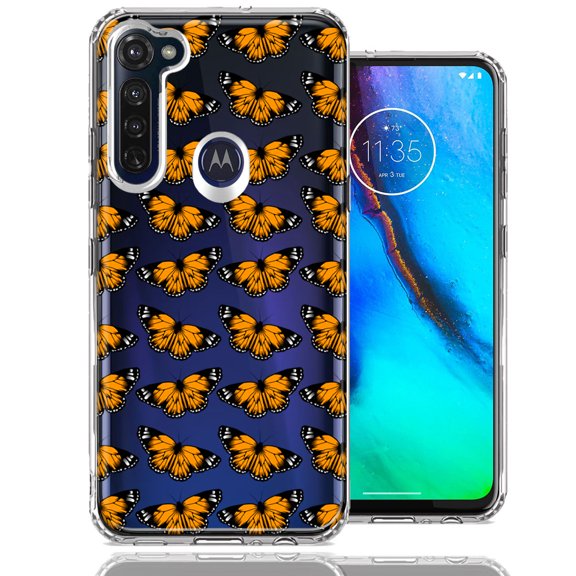 MUNDAZE For Motorola Moto G Stylus Monarch Butterflies Design Double Layer Phone Case Cover