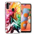 thumbnail image 1 of MUNDAZE For Samsung A11 Rainbow Flower Abstract Design Double Layer Phone Case Cover, 1 of 2