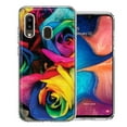 thumbnail image 1 of MUNDAZE For Samsung A20 Colorful Roses Design Double Layer Phone Case Cover, 1 of 2