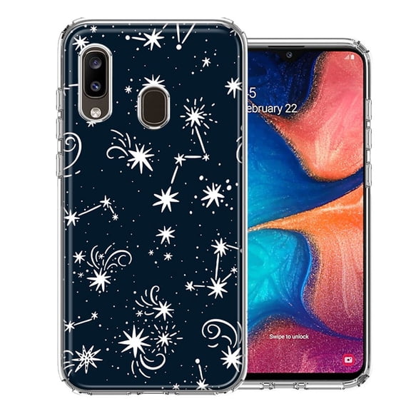 MUNDAZE For Samsung A20 Stargazing Design Double Layer Phone Case Cover