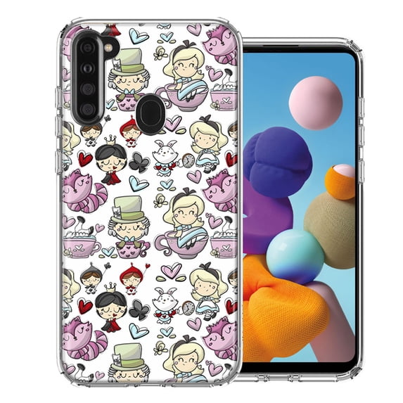 MUNDAZE For Samsung A21 Wonderland Design Double Layer Phone Case Cover