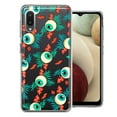 thumbnail image 1 of MUNDAZE For Samsung Galaxy A02 Halloween Creepy Tropical Eyeballs Design Double Layer Phone Case Cover, 1 of 3