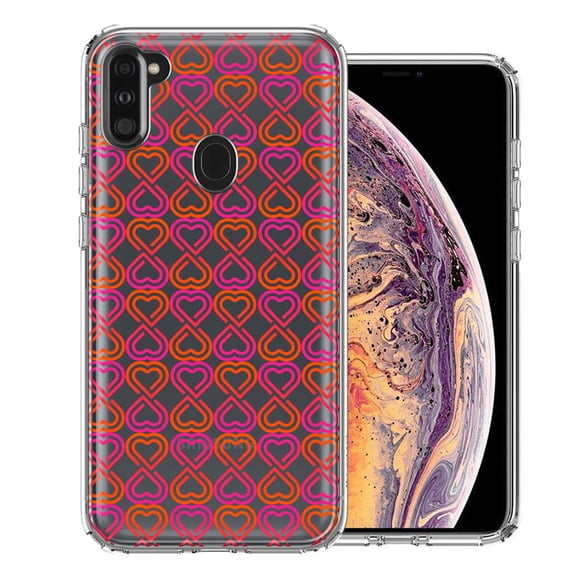 MUNDAZE For Samsung Galaxy A11 Infinity Hearts Design Double Layer Phone Case Cover