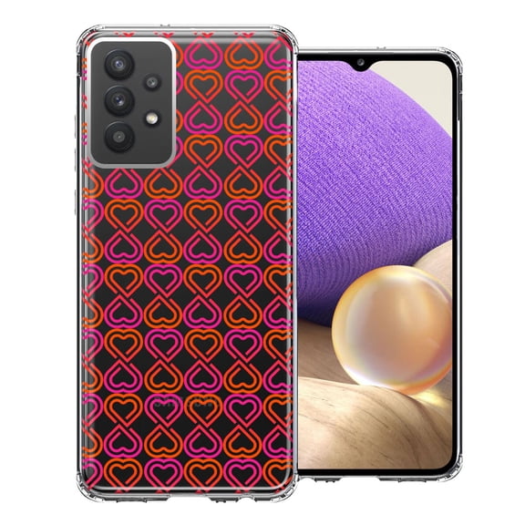 MUNDAZE For Samsung Galaxy A32 Infinity Hearts Design Double Layer Phone Case Cover