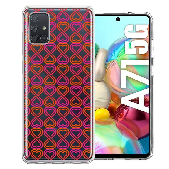 MUNDAZE For Samsung Galaxy A71 4G Infinity Hearts Design Double Layer Phone Case Cover
