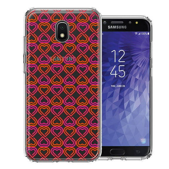 MUNDAZE For Samsung Galaxy J3 Express/Prime 3/Amp Prime 3 Infinity Hearts Design Double Layer Phone Case Cover