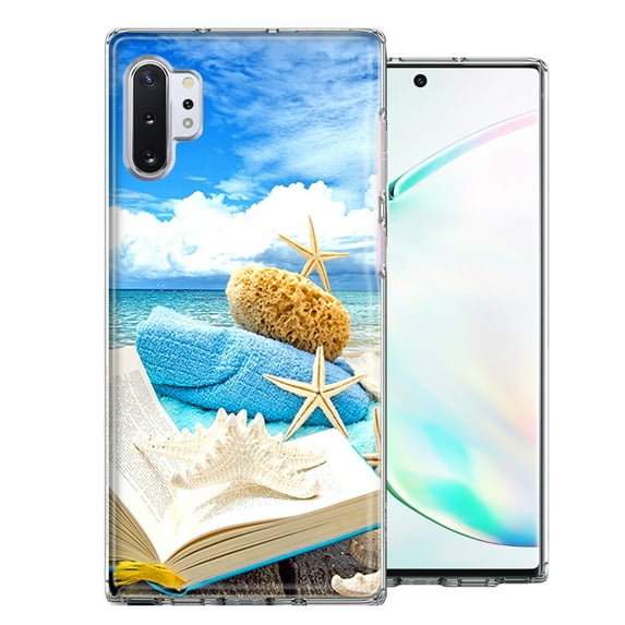 MUNDAZE For Samsung Galaxy Note 10 Beach Reading Design Double Layer Phone Case Cover