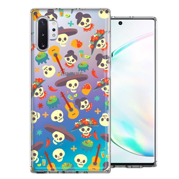 MUNDAZE For Samsung Galaxy Note 10 Day of the Dead Design Double Layer Phone Case Cover