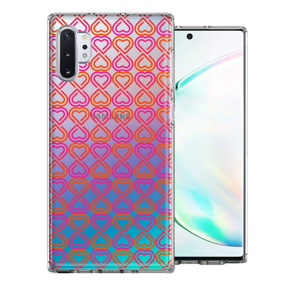 MUNDAZE For Samsung Galaxy Note 10 Infinity Hearts Design Double Layer Phone Case Cover