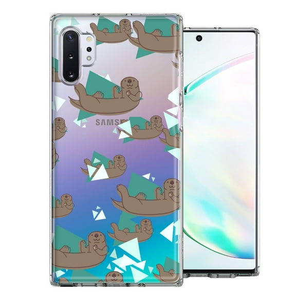 MUNDAZE For Samsung Galaxy Note 10 Plus Cute Otter Design Double Layer Phone Case Cover