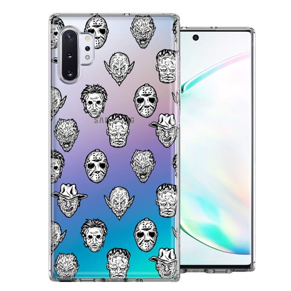 MUNDAZE For Samsung Galaxy Note 10 Plus Halloween Horror Villains Design Double Layer Phone Case Cover