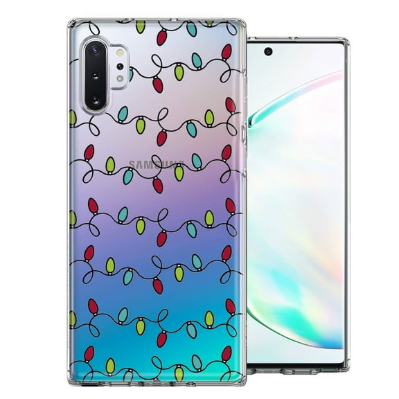 MUNDAZE For Samsung Galaxy Note 10 Vintage Christmas Lights Design Double Layer Phone Case Cover