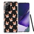 thumbnail image 1 of MUNDAZE For Samsung Galaxy Note 20 Ultra Shiba Inu Polkadots Design Double Layer Phone Case Cover, 1 of 3
