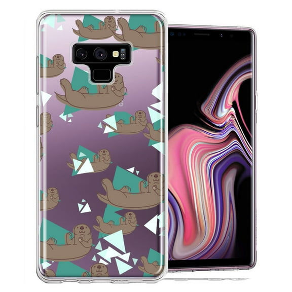 MUNDAZE For Samsung Galaxy Note 9 Cute Otter Design Double Layer Phone Case Cover