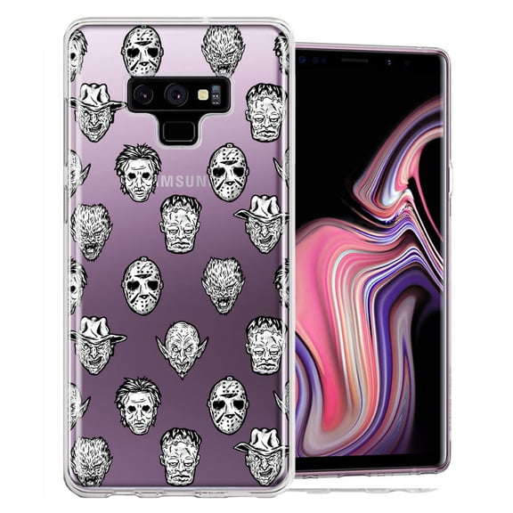 MUNDAZE For Samsung Galaxy Note 9 Halloween Horror Villains Design Double Layer Phone Case Cover