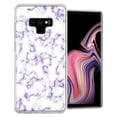 thumbnail image 1 of MUNDAZE For Samsung Galaxy Note 9 Purple Marble Design Double Layer Phone Case Cover, 1 of 2