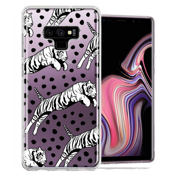 MUNDAZE For Samsung Galaxy Note 9 Tiger Polkadots Design Double Layer Phone Case Cover