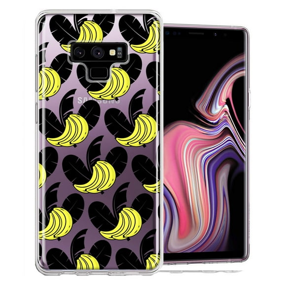 MUNDAZE For Samsung Galaxy Note 9 Tropical Bananas Design Double Layer Phone Case Cover