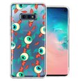 thumbnail image 1 of MUNDAZE For Samsung Galaxy S10e Halloween Creepy Tropical Eyeballs Design Double Layer Phone Case Cover, 1 of 3