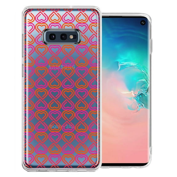MUNDAZE For Samsung Galaxy S10e Infinity Hearts Design Double Layer Phone Case Cover