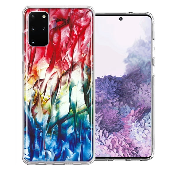 MUNDAZE For Samsung Galaxy S20 Land Sea Abstract Design Double Layer Phone Case Cover
