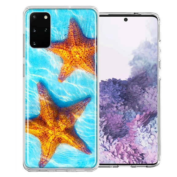 MUNDAZE For Samsung Galaxy S20 Ocean Starfish Design Double Layer Phone Case Cover