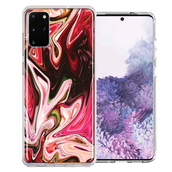 MUNDAZE For Samsung Galaxy S20 Plus Pink Abstract Design Double Layer Phone Case Cover