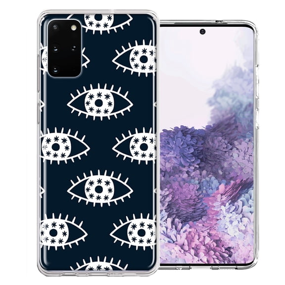 MUNDAZE For Samsung Galaxy S20 Plus Starry Evil Eyes Design Double Layer Phone Case Cover