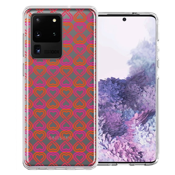 MUNDAZE For Samsung Galaxy S20 Ultra Infinity Hearts Design Double Layer Phone Case Cover