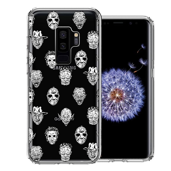 MUNDAZE For Samsung Galaxy S9 Plus Halloween Horror Villains Design Double Layer Phone Case Cover
