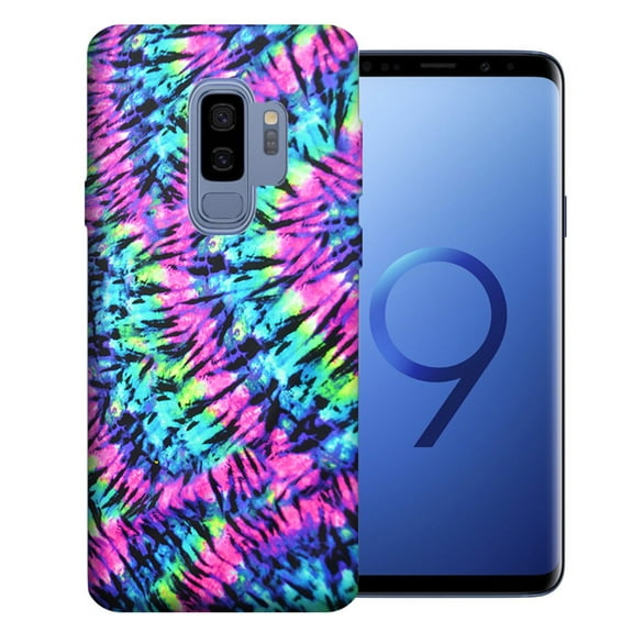 MUNDAZE For Samsung Galaxy S9 Plus Hippie Tie Dye Design TPU Gel Phone Case Cover