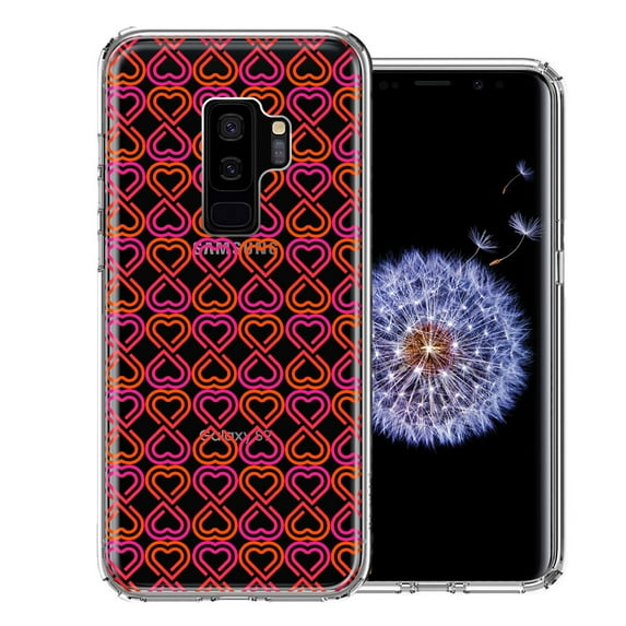MUNDAZE For Samsung Galaxy S9 Plus Infinity Hearts Design Double Layer Phone Case Cover