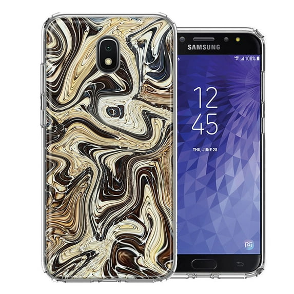 MUNDAZE For Samsung J3 2018/J337/AMP Prime 3/J3 Achieve Snake Abstract Design Double Layer Phone Case Cover