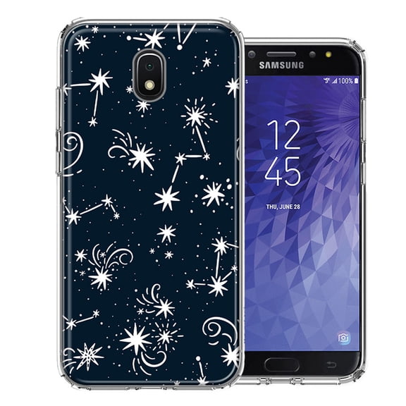 MUNDAZE For Samsung J3 2018/J337/AMP Prime 3/J3 Achieve Stargazing Design Double Layer Phone Case Cover