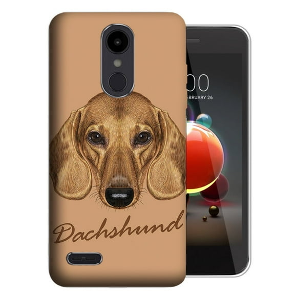 MUNDAZE LG Aristo 3 / 2 / Tribute Dynasty / Zone 4 Dachshund Design TPU Gel Phone Case Cover