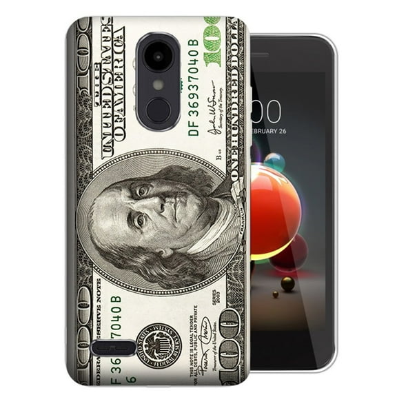 MUNDAZE LG Aristo 3 / 2 / Tribute Dynasty / Zone 4 Hundred Dollar Bill Design TPU Gel Phone Case Cover