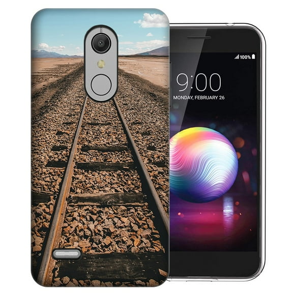 MUNDAZE LG K40 X420 Railroad Tracks Design Phone Case Cover
