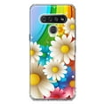 thumbnail image 1 of MUNDAZE LG K51 Colorful Rainbow Daisies Blue Pink White Green Double Layer Phone Case Cover, 1 of 5