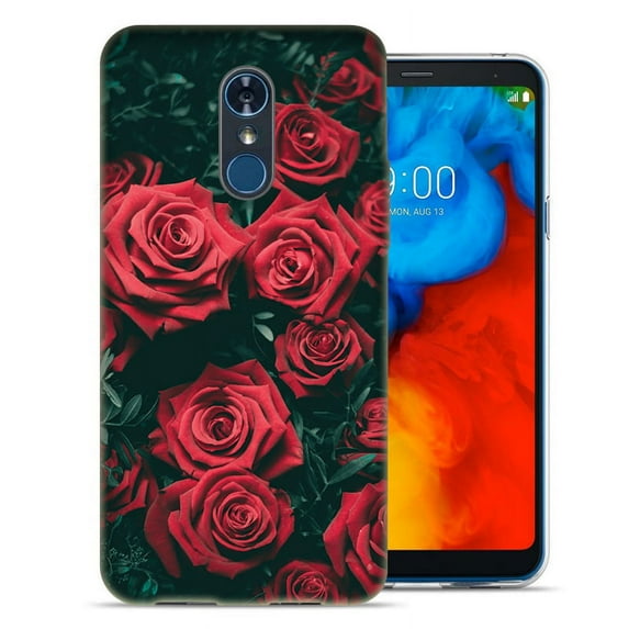 MUNDAZE LG Stylo 4 / Stylo 4 Plus Design Case - Red Roses Design Skin Phone Case Cover