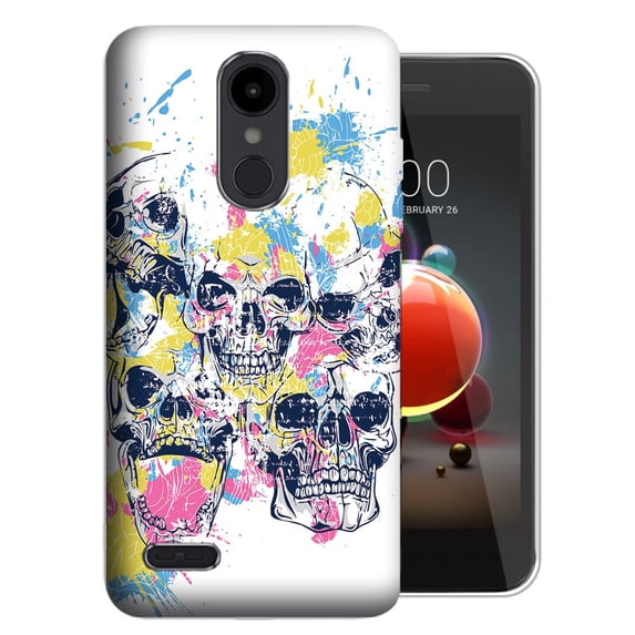MUNDAZE LG Stylo 5 Skull Splash Design Phone Case Cover