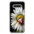 thumbnail image 1 of MUNDAZE LG Stylo 6 Cute White Daisy Red Ladybug Double Layer Phone Case Cover, 1 of 5