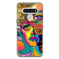 thumbnail image 1 of MUNDAZE LG Stylo 6 Shockproof Clear Hybrid Protective Phone Case Neon Psychedelic Hippie One Eye Pop Art Cover, 1 of 5