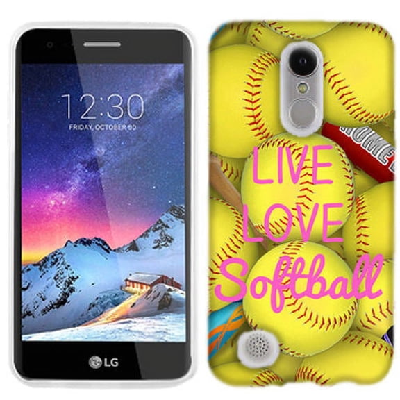 MUNDAZE Live Love Softball Case Cover For LG Risio 3