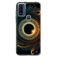 thumbnail image 1 of MUNDAZE Motorola Moto G Play 2023 Shockproof Clear Hybrid Protective Phone Case Mandala Geometry Abstract Eclipse Pattern Cover, 1 of 5
