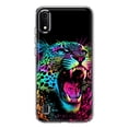 thumbnail image 1 of MUNDAZE Samsung Galaxy A01 Neon Rainbow Glow Colorful Leopard Shockproof Clear Hybrid Protective Phone Case Cover, 1 of 5
